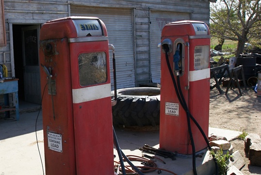 Old fueling pumps